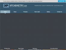 Tablet Screenshot of kpcabinetry.com